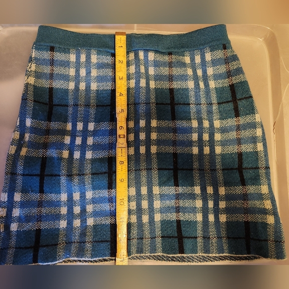 For Love & Lemons Plaid Sweater Mini Skirt - Picture 7 of 9